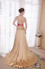 Halter Top Golden Evening Dress For Women Wear