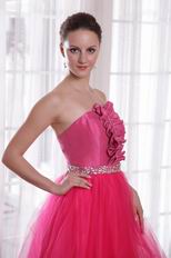 Deep Rose Pink Floor Length Evening Dress In California