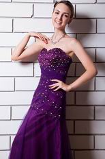 Beautiful Sweetheart Floor Length Pansy Evening Dress