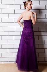 Beautiful Sweetheart Floor Length Pansy Evening Dress