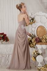 Discount Halter Gray Chiffon Evening Dress With Applique