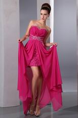 Discount Sweetheart Crystals Magenta Rose Evening Dress