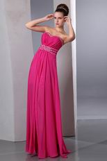 Discount Sweetheart Crystals Magenta Rose Evening Dress