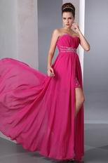 Discount Sweetheart Crystals Magenta Rose Evening Dress