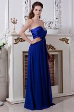 Cheap Empire Royal Blue Chiffon Women Evening Dresses