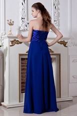 Cheap Empire Royal Blue Chiffon Women Evening Dresses