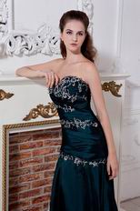 Moderst Appliques Sweetheart Dark Green Evening Dress