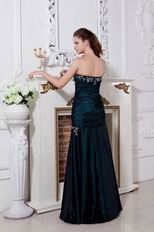 Moderst Appliques Sweetheart Dark Green Evening Dress