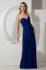 Cheap Floor Length Royal Blue La Femme Evening Dress
