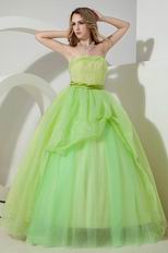 Dress Like A Princess Spring Green Evening Ball Dress