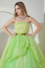 Dress Like A Princess Spring Green Evening Ball Dress