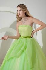 Dress Like A Princess Spring Green Evening Ball Dress