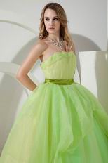 Dress Like A Princess Spring Green Evening Ball Dress