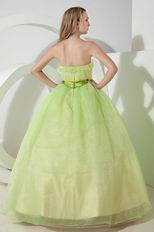 Dress Like A Princess Spring Green Evening Ball Dress
