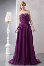 Affordable Purple Chiffon Evening Dress Shopping Online