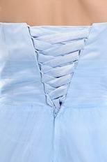 Baby Blue Evening Dresses Design With One Shoulder Neck