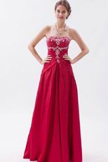 Fascinating Sweetheart Carmine Lace-up Evening Club Dress