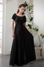 Scoop Floor-length Black Formal Evening Dress Discount