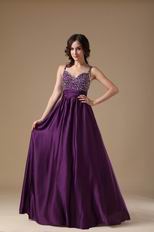 Purple Custom Made Elegant Woman Evening Celebrity Dress