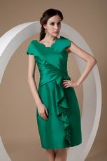 V Neck Dark Green 2014 Homecoming Dress Cheap