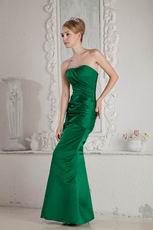 Mermaid Dark Green Evening Stain Dress For La Femme