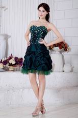 Dark Green Mini Skirt Sweet Sixteen Gowns Discount