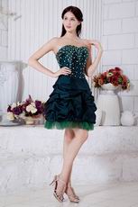 Dark Green Mini Skirt Sweet Sixteen Gowns Discount