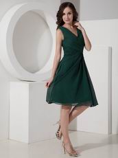 Dark Green Short Dress For 2014 Mother Of The Bride Cheap