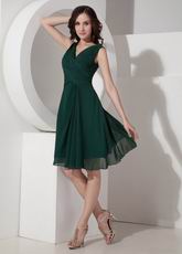 Dark Green Short Dress For 2014 Mother Of The Bride Cheap