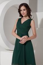 Dark Green Short Dress For 2014 Mother Of The Bride Cheap