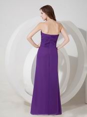 Column Blue Violet Chiffon New Styles Prom Dress Cheap