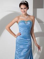 Sweetheart Cornflower Blue Long La Prom Dress