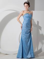 Sweetheart Cornflower Blue Long La Prom Dress