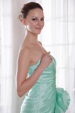 Discount Apple Green High-low Skirt Prom Dress