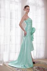 Discount Apple Green High-low Skirt Prom Dress