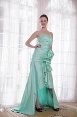 Discount Apple Green High-low Skirt Prom Dress