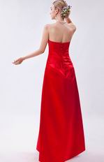 Simple Strapless Scarlet Stain Prom Girl Dress Prom Dress UK