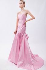 Cute Sweetheart Pink Taffeta Wholesale Prom Dress China