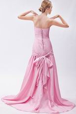 Cute Sweetheart Pink Taffeta Wholesale Prom Dress China