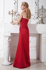 Halter Sweetheart Long Wine Red Stain Celebrity Prom Dresses