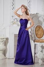 Cheap Sweetheart Long Eggplant Purple Stain Prom Dress Wholesale