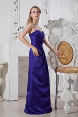 Cheap Sweetheart Long Eggplant Purple Stain Prom Dress Wholesale