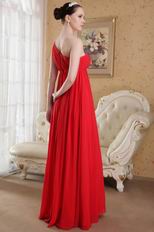 Single One Shoulder Floor-length Skirt Maternity Prom Dress