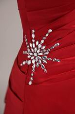 Spaghetti Straps A-line Beautiful Quality Wine Red Prom Dress