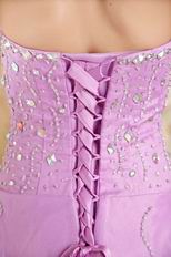 Elegant Lilac Sweetheart A-line Prom Dress With Beading