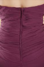 Romantic Sweetheart Appliqued Grape Prom Dress With High Split