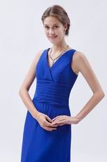 Cheap V-Neck Royal Blue Pro Party Dress For Sale