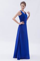 Cheap V-Neck Royal Blue Pro Party Dress For Sale