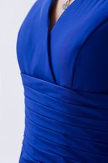 Cheap V-Neck Royal Blue Pro Party Dress For Sale