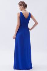 Cheap V-Neck Royal Blue Pro Party Dress For Sale